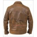 Copper Classic Distressed Brown Leather Jacket